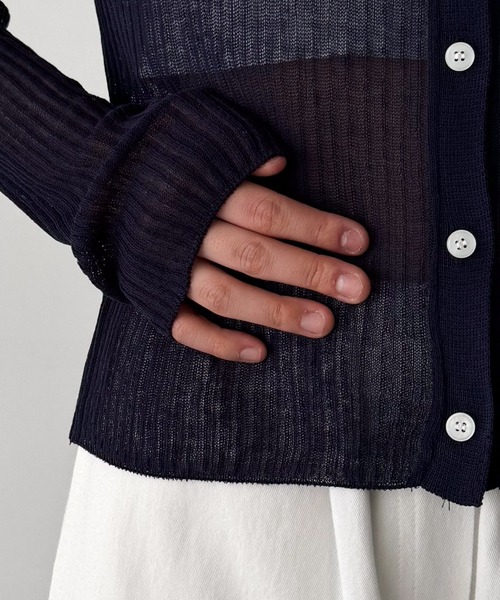 CANAL JEAN カーディガン El mar シアーニットシャツ