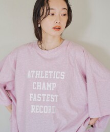 tシャツ 杢オーバーダイロゴヴィンテージライクTシャツ レディース｜ZOZOTOWN Yahoo!店