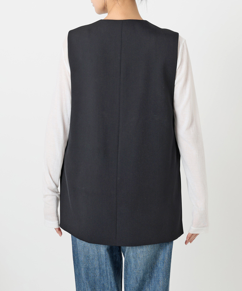 期間限定お買い得商品 |  通販 Spick＆Span ベスト レディース TWカルゼVネックベスト ジレ トップス