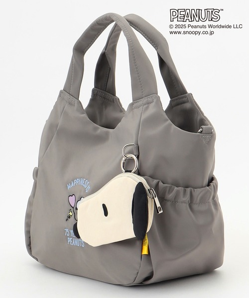 Y'SACCS トートバッグ SNOOPYデザイン ギャザー2wayミニトート