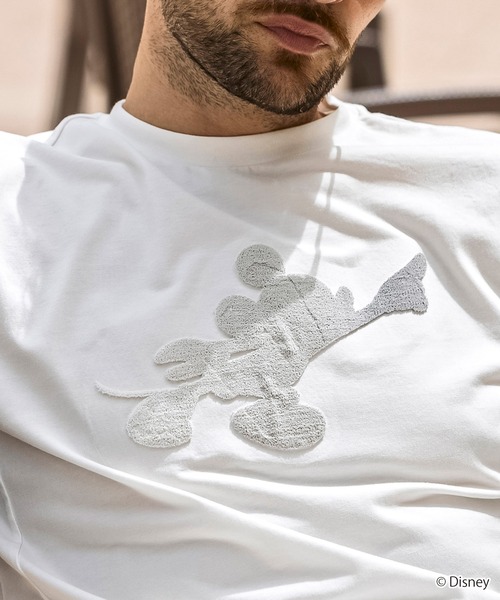 ★イケオジ★【1PIU1UGUALE3 RELAX】ミッキー 半袖Tシャツ 1PIU1UGUALE3 RELAX tシャツ RELAX(ウノピゥウノウグァーレトレ