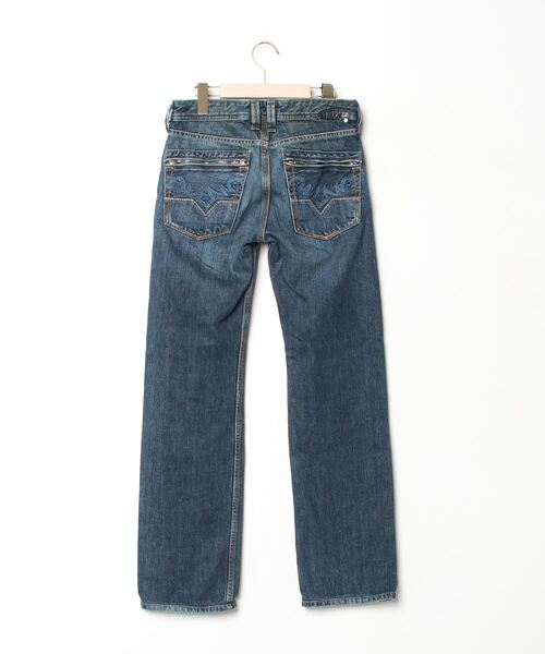 DIESELデニム 27 DIESEL 「DIESEL」 ダメージ加工デニムパンツ 27 ネイビー