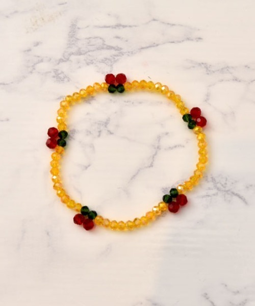 Mayree ブレスレット 「urge select」キラキラ チェリー ビーズ