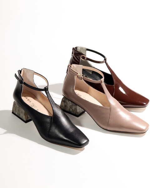 cava cava（サヴァサヴァ） パンプス ネックTストラップパンプス