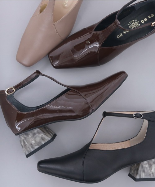 cava cava（サヴァサヴァ） パンプス ネックTストラップパンプス