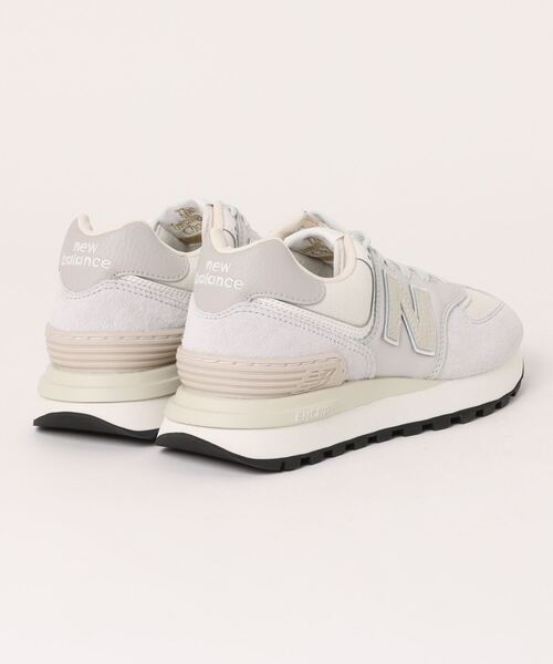 「New Balance」 ローカットスニーカー 24.5cm ライトグレー レディース