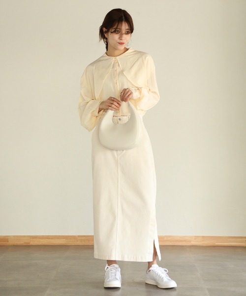 「aity」 長袖ブラウス M チャコールグレー レディース