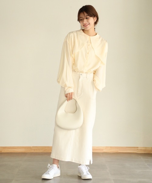 「aity」 長袖ブラウス M チャコールグレー レディース