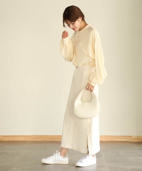 「aity」 長袖ブラウス M チャコールグレー レディース