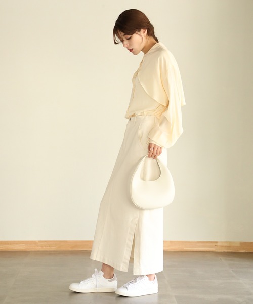 「aity」 長袖ブラウス M チャコールグレー レディース