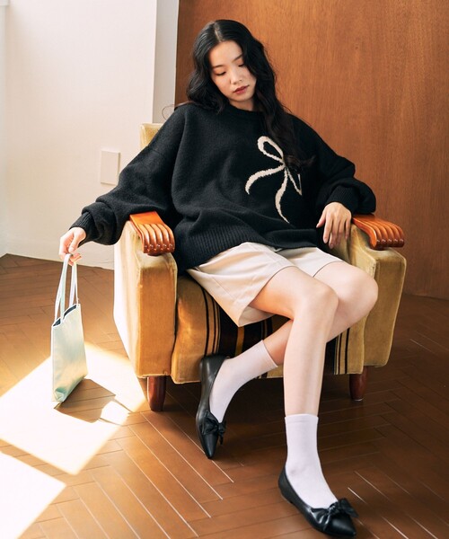 「FREAK'S STORE」 「ROVERETO」フラットパンプス 38 オフホワイト レディース