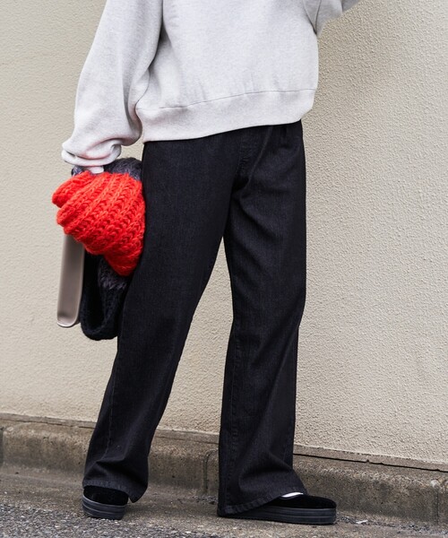 「FREAK'S STORE」 デニムパンツ MEDIUM グレー レディース_画像5