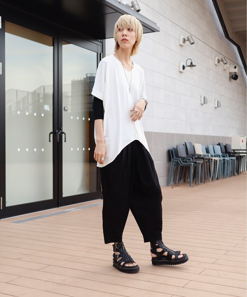 「rovtski」 「brillante」半袖カットソー FREE ブラック レディース_画像5