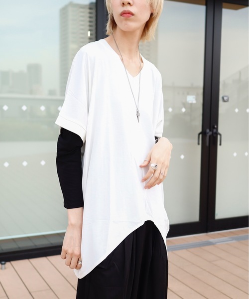 「rovtski」 「brillante」半袖カットソー FREE ブラック レディース_画像7