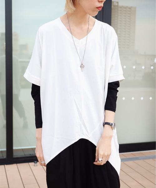 「rovtski」 「brillante」半袖カットソー FREE ブラック レディース_画像8