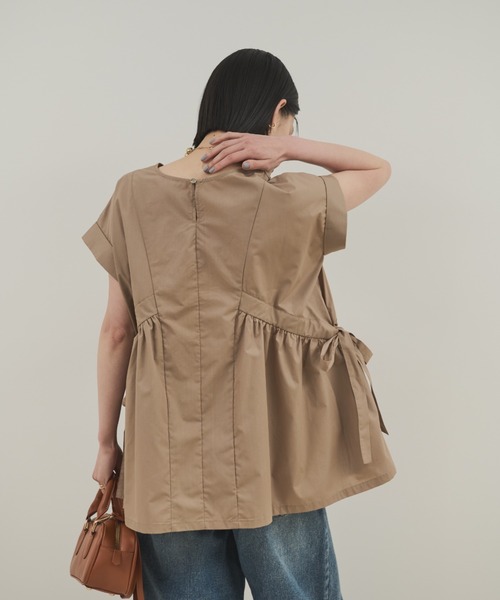 「Shelly island」 半袖ブラウス FREE ベージュ レディース_画像5