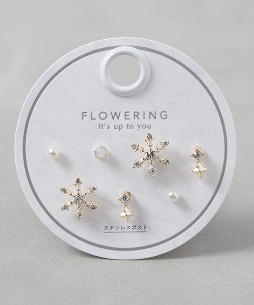 Flowering（フラワーリング） ピアス ガーリー/リボン/ハート/星座