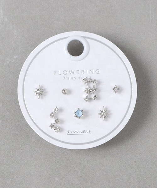 Flowering（フラワーリング） ピアス ガーリー/リボン/ハート/星座