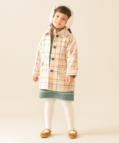 BEAMS mini（ビームス ミニ） コート アウター チェック柄 コート