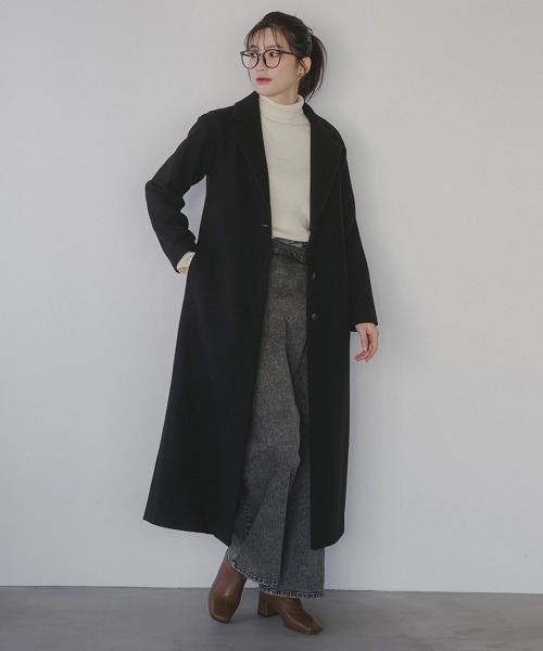 slattgir（スラットジール） コート チェスターコート 高身長 ニット