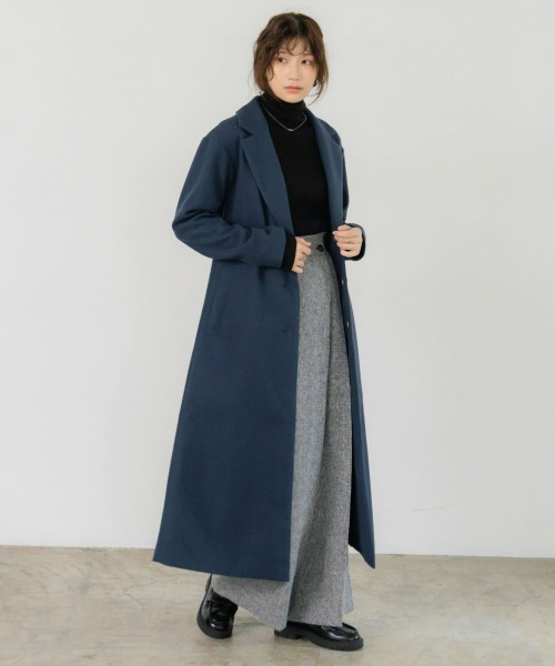 slattgir（スラットジール） コート チェスターコート 高身長 ニット