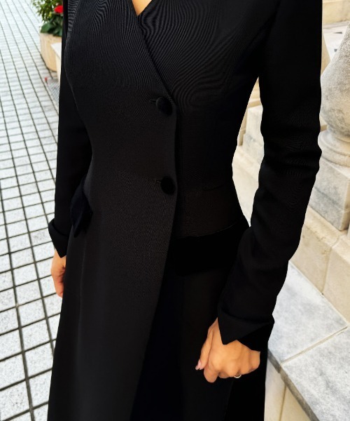 JENNE」 長袖ワンピース SMALL ネイビー レディース : ZOZOTOWN Yahoo