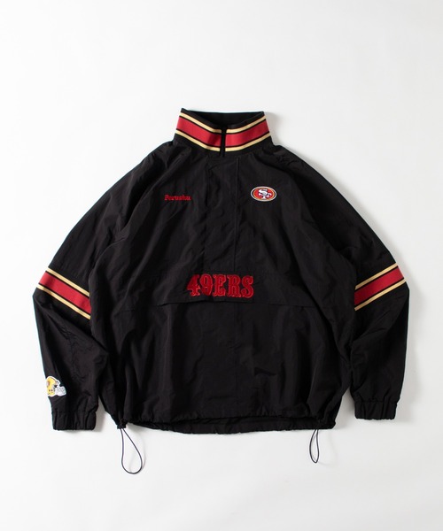 Perushu ナイロンブルゾン「NFLコラボ」 X-LARGE ブラック メンズ