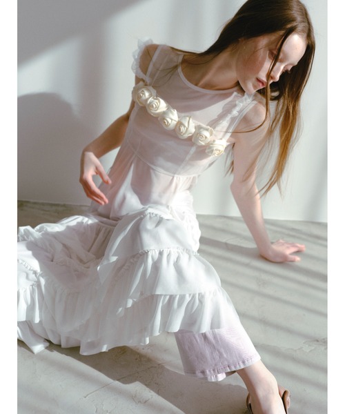 「FURFUR」 ノースリーブワンピース FREE ブラック レディース_画像5