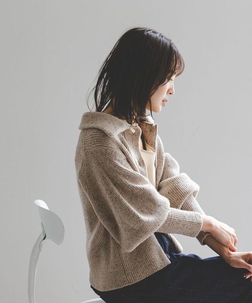 venit カーディガン 「NOBLE別注」Venit/ヴェニット ネップツイード