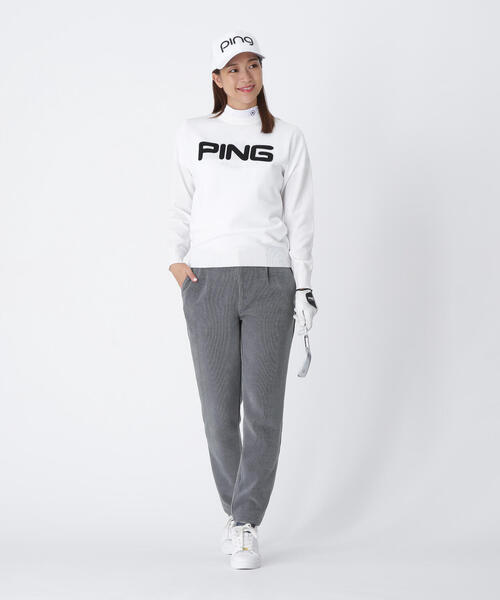 パンツ 「PING APPAREL」全方向ストレッチ ニットコーデュロイテーパードパンツ 「LADIES LINE」 (LADIES) レディースの画像