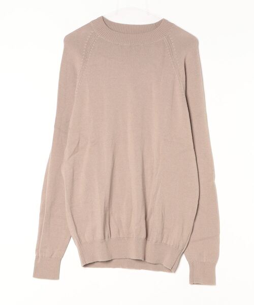 人気‼️【BATONER】 バトナー 長袖ニット タグ付き 美品 定価¥22000 BATONER（バトナー） 長袖ニット LARGE ベージュ メンズ : ZOZOTOWN