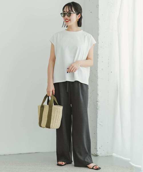 「ITEMS URBANRESEARCH」 ノースリーブトップス FREE ホワイト レディース_画像5