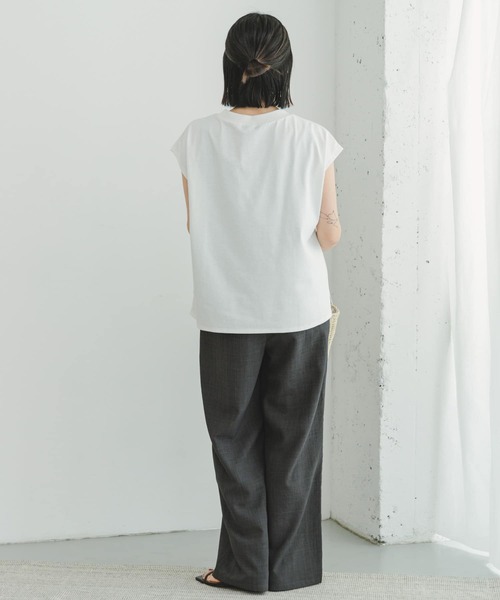 「ITEMS URBANRESEARCH」 ノースリーブトップス FREE ホワイト レディース_画像7