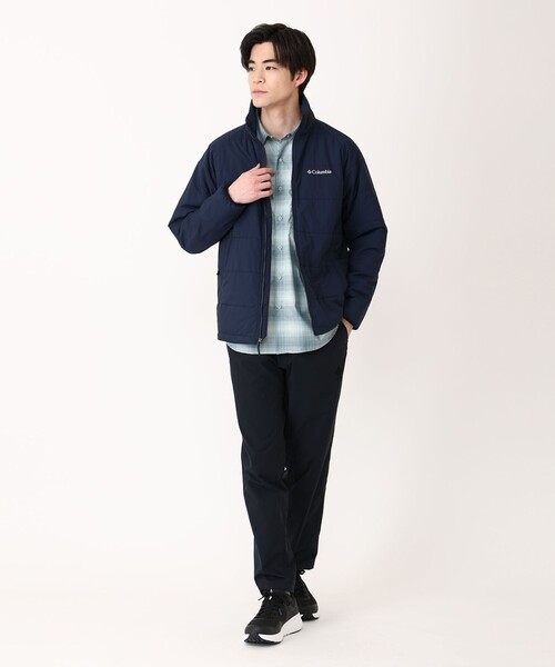 【美品】アンタイトル　ウエストギャザーブルゾン　ライトアウター　ネイビー　M UNITED ARROWS green label relaxing ［size SHORTあり］ウエスト