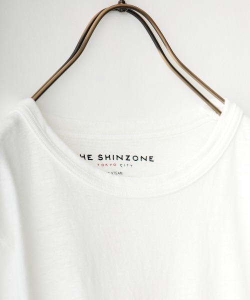 「THE SHINZONE」 半袖Tシャツ F ネイビー レディース_画像6