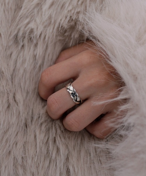 whoseA（フーシー） 指輪 リング 「silver925」KnitRing2 / ニット