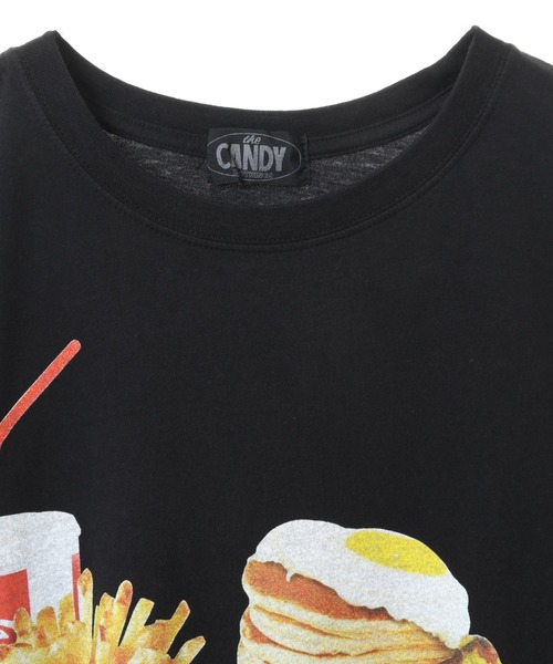 「Candy Stripper」 半袖Tシャツ 2 ブラック レディース_画像6