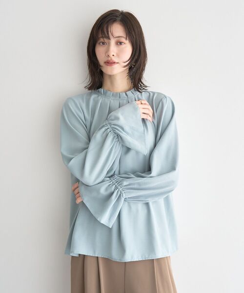 YECCA VECCA（イェッカヴェッカ） ブラウス シャツ タックデザイン