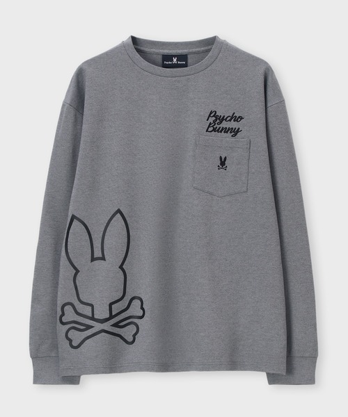 Psycho Bunny（サイコバニー） tシャツ アウトラインBUNNYロゴ ロング