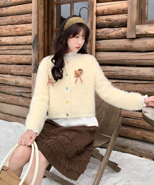 スカート コーデュロイミディ丈フリルテープスカート | LACーVERT | 19