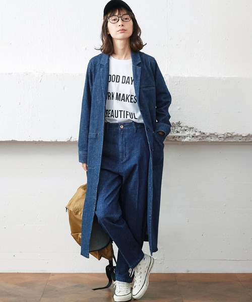 Sunny clouds（サニークラウズ） チェスターコート MEDIUM ブルー