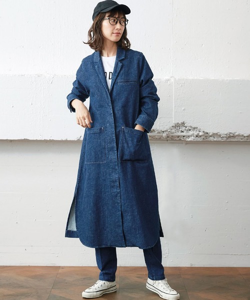 Sunny clouds（サニークラウズ） チェスターコート MEDIUM ブルー