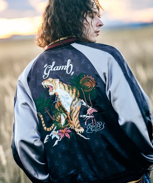 「glamb」 スカジャン S ブラック メンズ_画像2