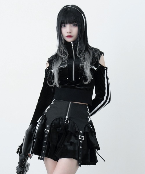 LAZAY ベロアラインスカート LAZYSLAY tシャツ ベロアライントップス レディース : ZOZOTOWN Yahoo