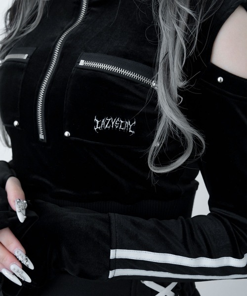 LAZYSLAY tシャツ ベロアライントップス レディース : ZOZOTOWN Yahoo