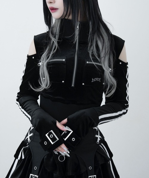 LAZYSLAY tシャツ ベロアライントップス レディース : ZOZOTOWN Yahoo