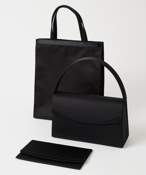 AIMER（エメ） ハンドバッグ 「喪服・礼服用・WEB限定」サテン切り替え