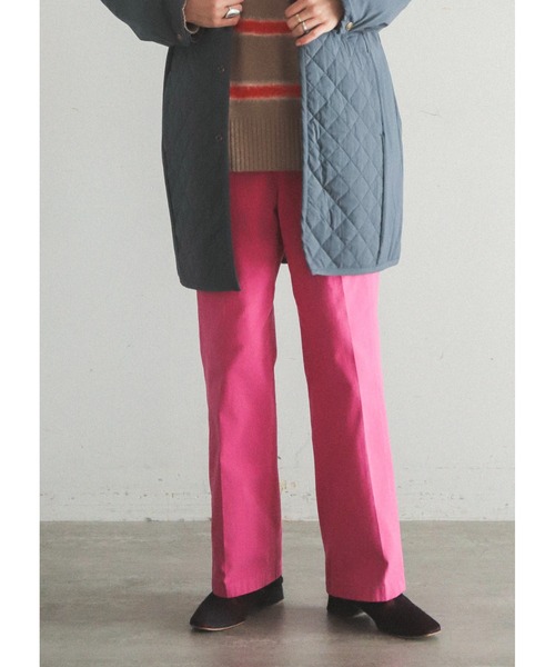 「FIL DE FER」 イージーパンツ 26 グリーン レディース_画像2