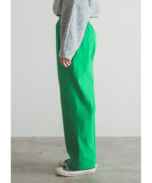「FIL DE FER」 イージーパンツ 26 グリーン レディース_画像9