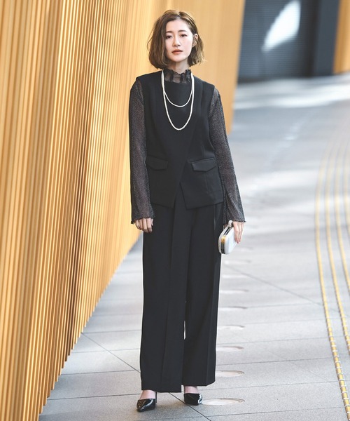 新品未使用♡ルイルエブテック RUIRUE BOUTIQUE（ルイルエブティック） パンツスーツ L チャコール